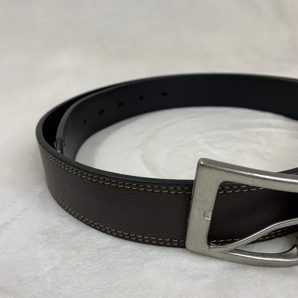 Columbia‎ Sportswear Men's Brown Genuine Leather Belt Size L 40/100 Adjustable